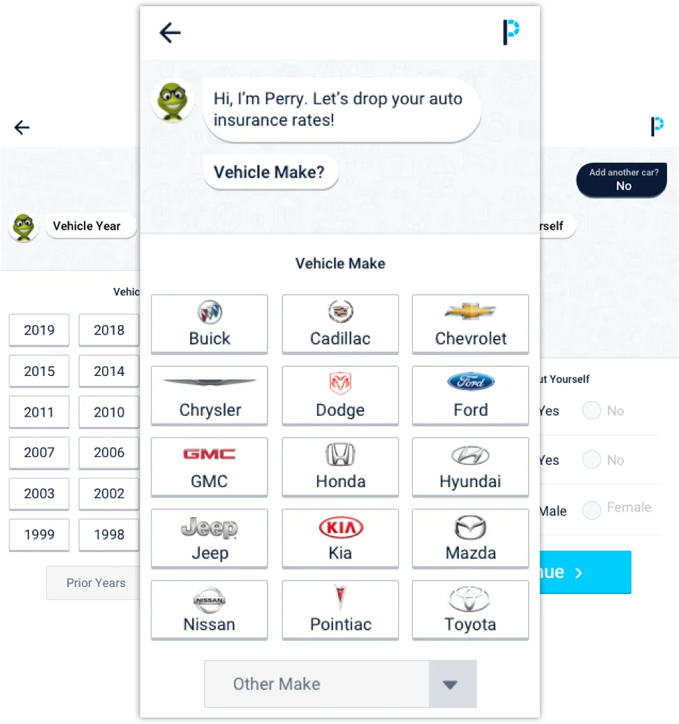 Mobile phone with insurance comparison